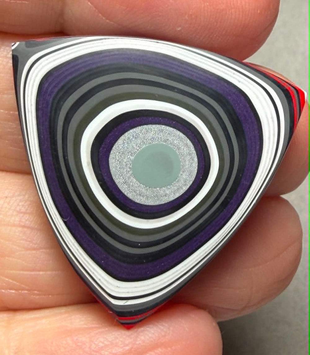 Triangle 30x30mm Kenworth Fordite Cabochon 66