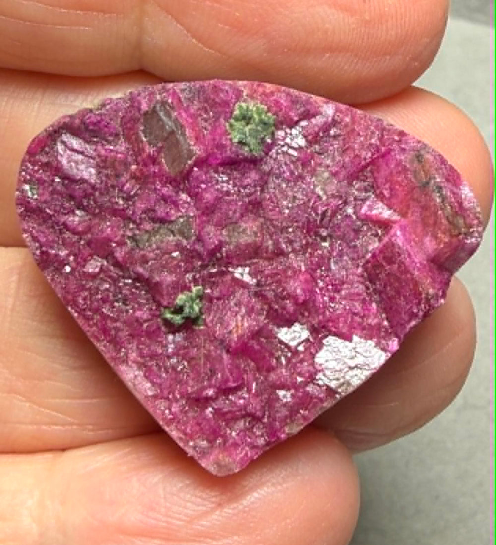 Teardrop 28x33mm Druzy Cobalt Calcite Cabochon 21