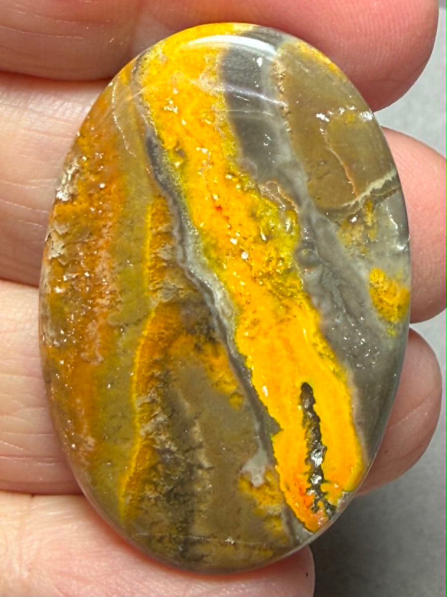 Oval 40x27mm Bumble Bee Jasper Cabochon 94