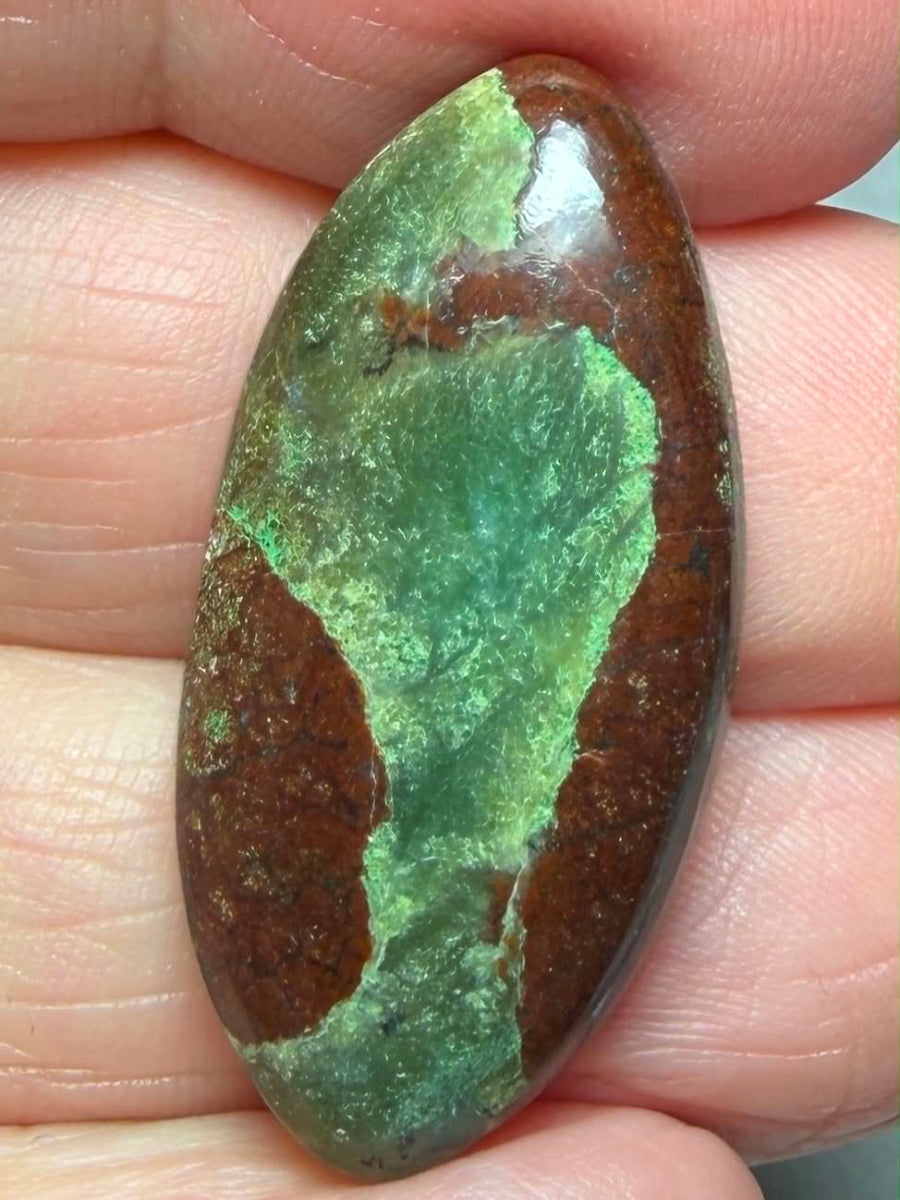Marquise 33x16mm Chrysoprase Cabochon 45