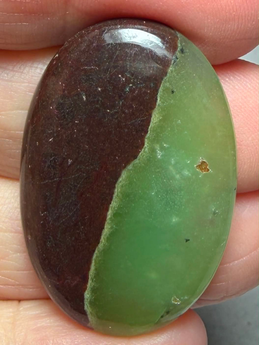 Oval 35x24mm Chrysoprase Cabochon 50
