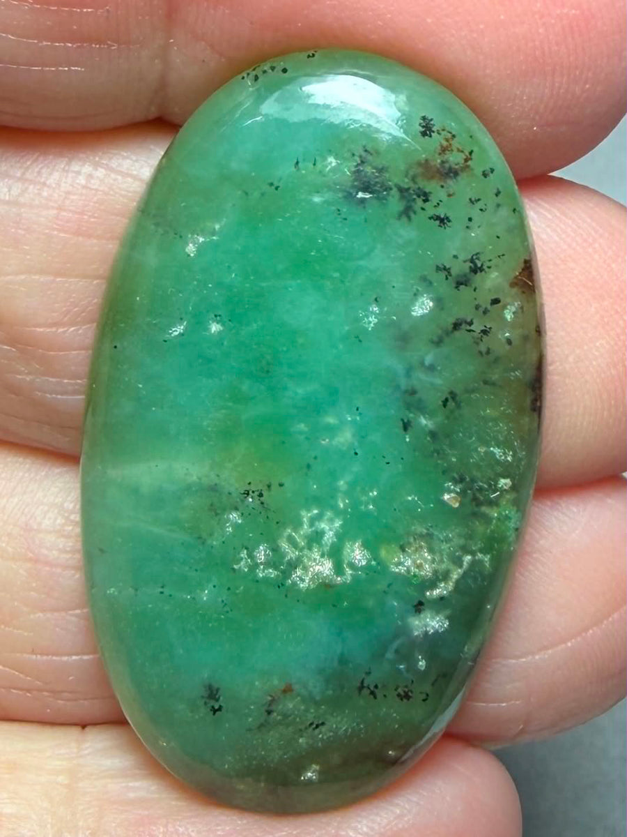 Oval 37x22mm Chrysoprase Cabochon 56