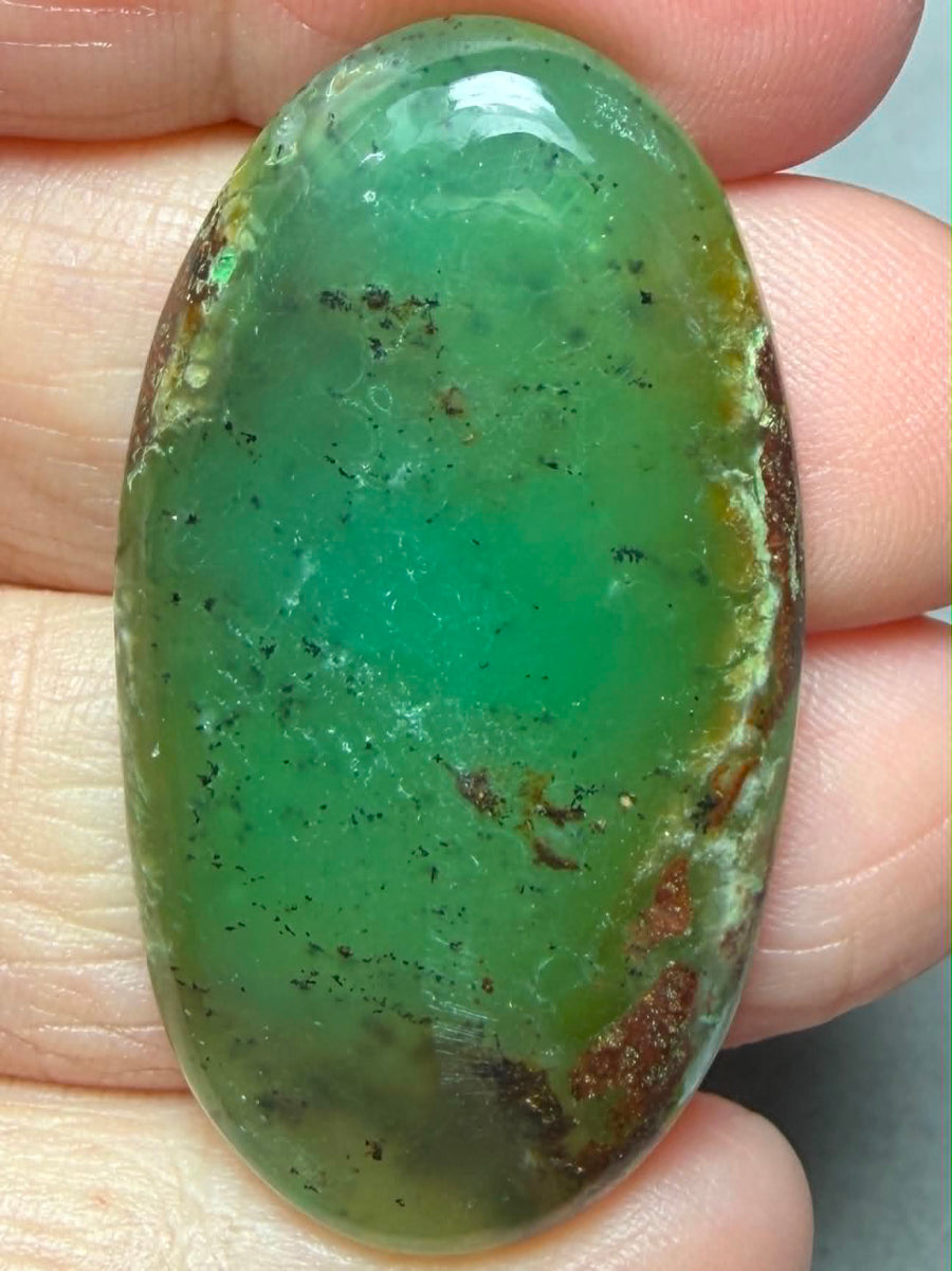 Oval 43x23mm Chrysoprase Cabochon 66