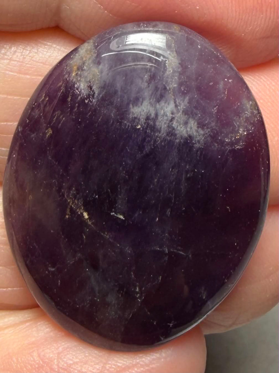 Oval 30x24mm Amethyst Cabochon 07
