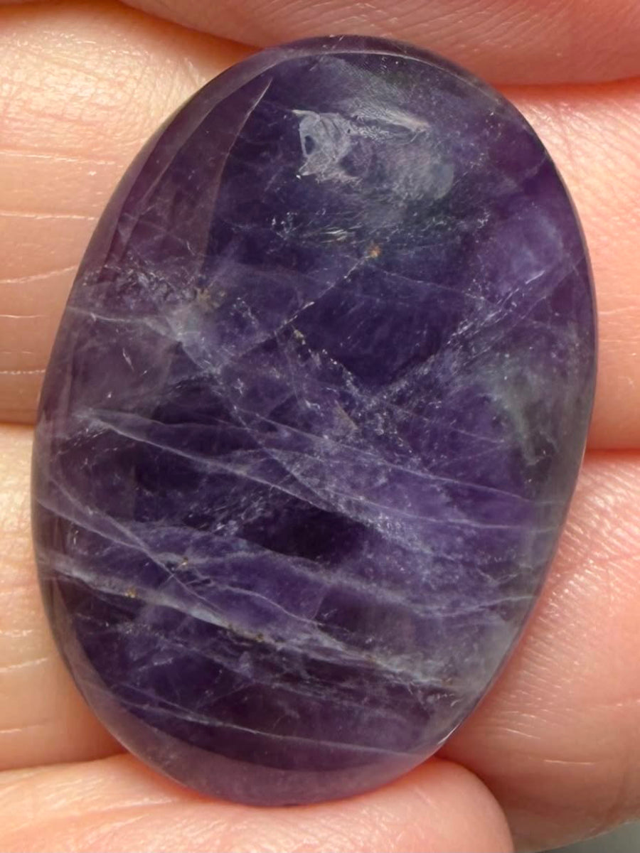 Oval 26x18mm Amethyst Cabochon 22