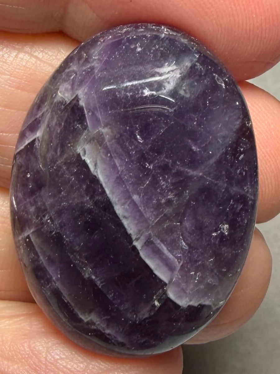 Oval 33x24mm Amethyst Cabochon 29