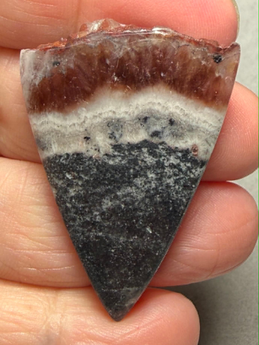 Freeform 44x30mm Volcanic Amethyst Cabochon 04
