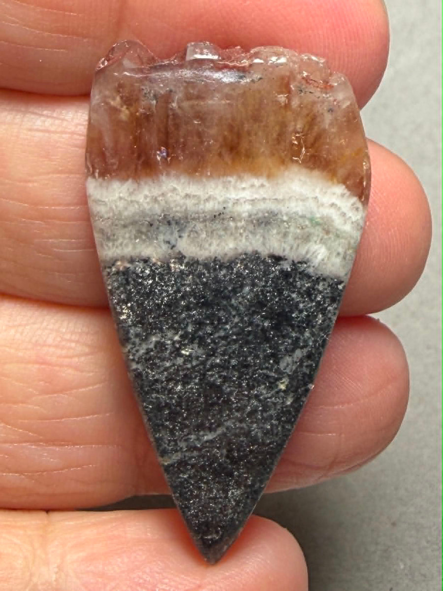 Freeform 42x23mm Volcanic Amethyst Cabochon 26