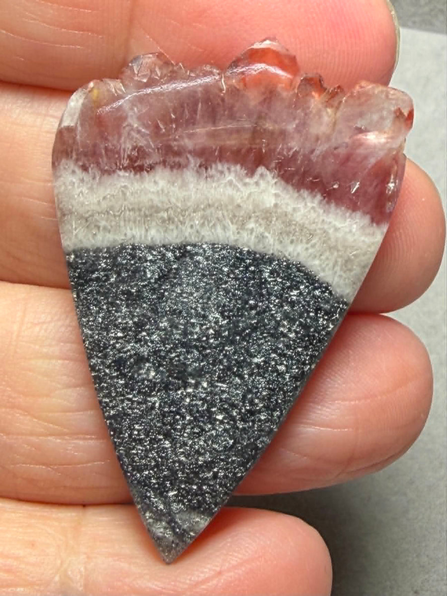 Freeform 44x29mm Volcanic Amethyst Cabochon 29