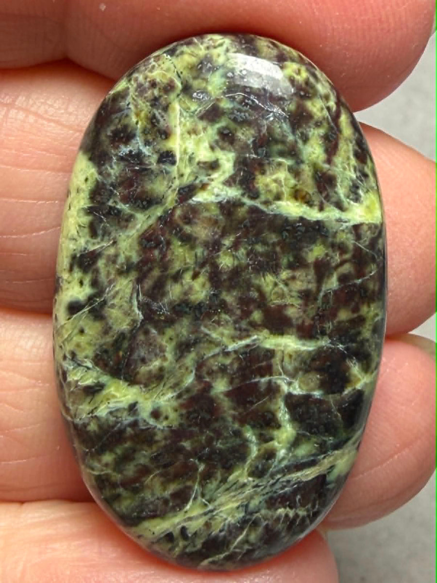 Oval 35x21mm Lemon Chrysoprase Cabochon 31