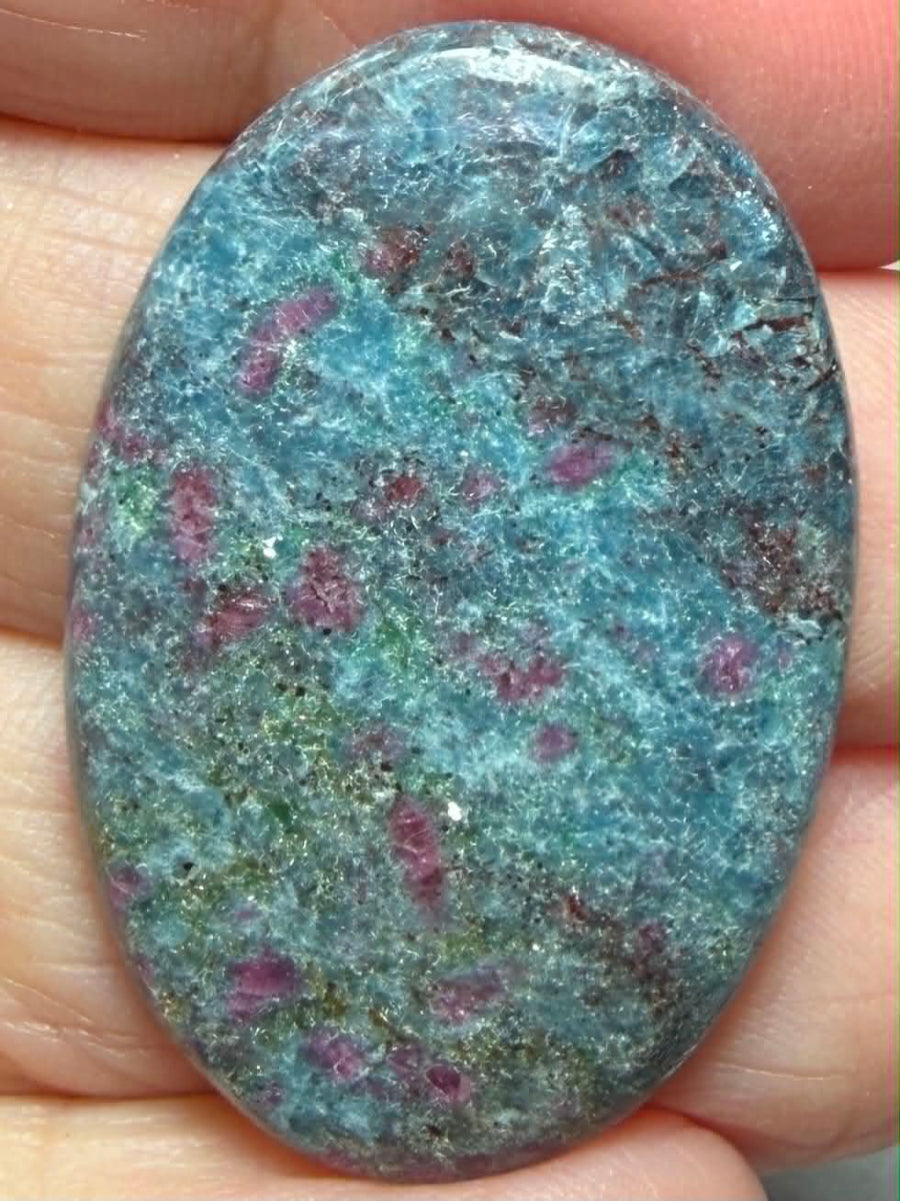Oval 35x24mm Ruby Kyanite Cabochon 36