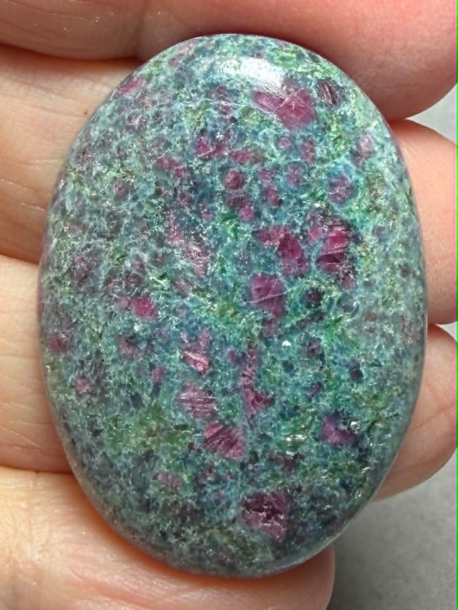 Oval 38x27mm Ruby Kyanite Cabochon 49