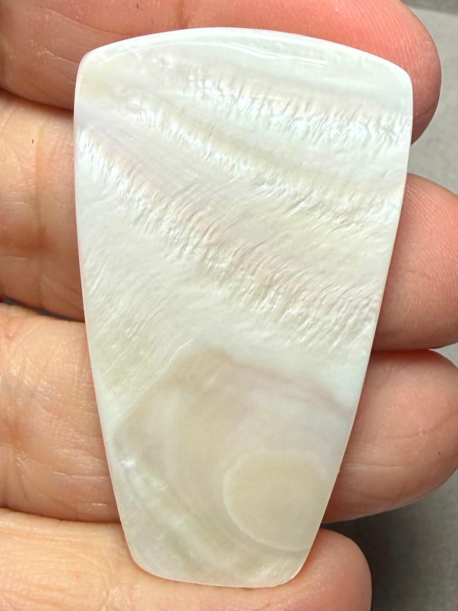 Freeform 47x28mm Mother of Pearl Cabochon 50