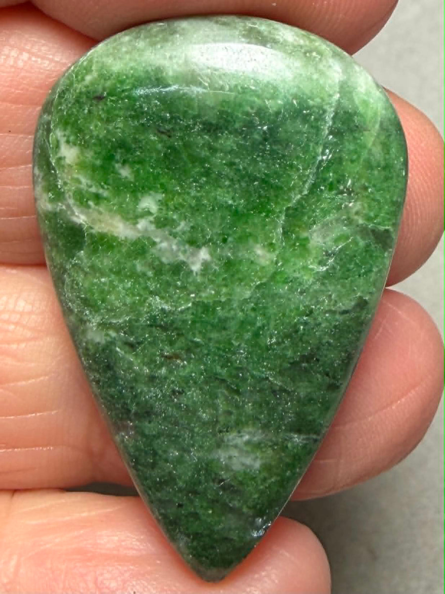 Teardrop 37x23mm Brazilian Fuchsite Cabochon 08