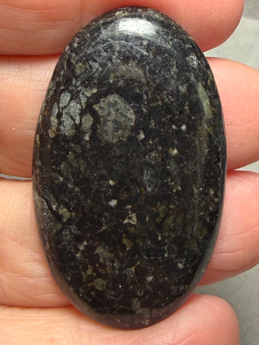 Oval 44x26mm Nuummite Cabochon 50