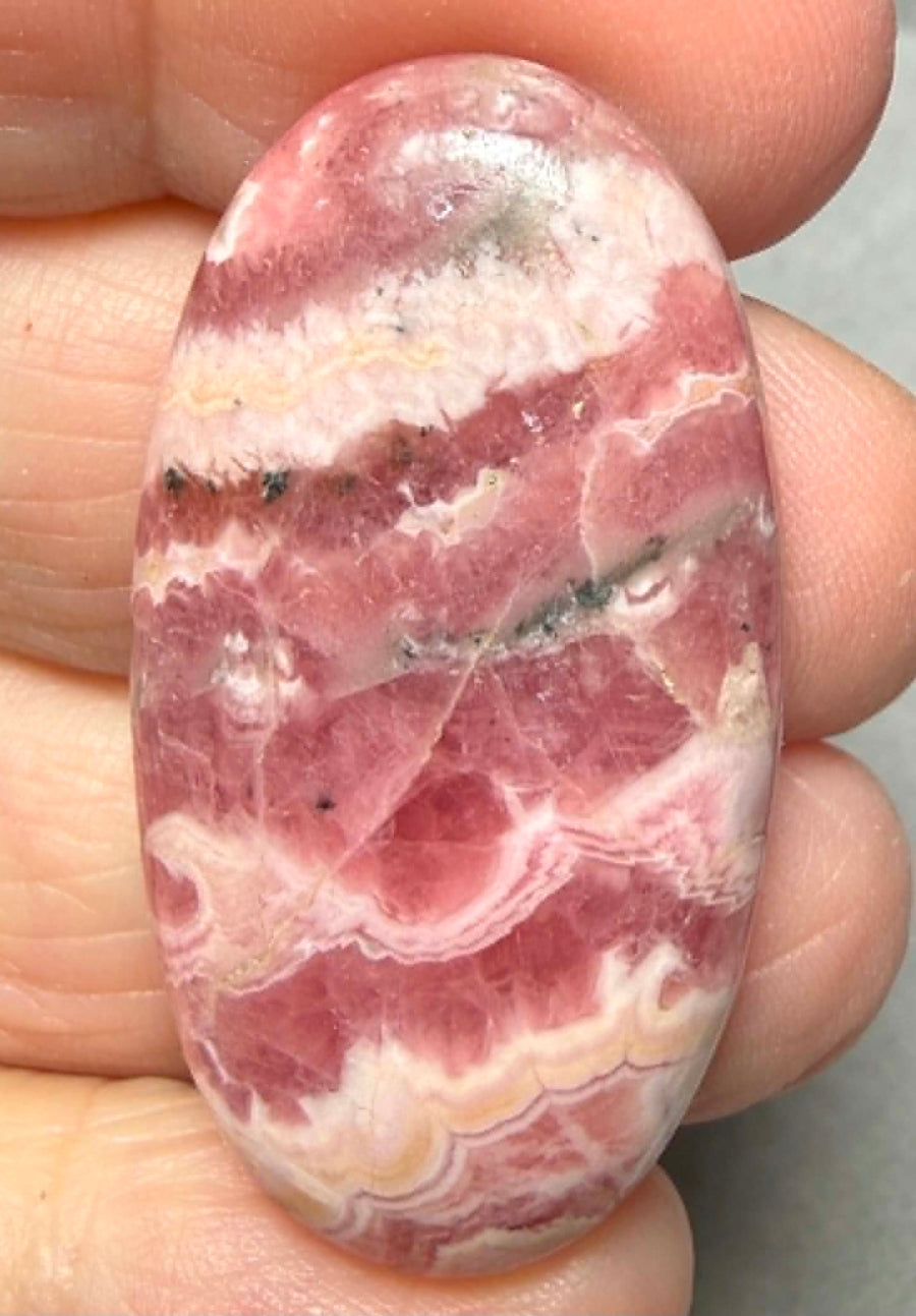 Oval 41x21mm Rhodochrosite Cabochon 48