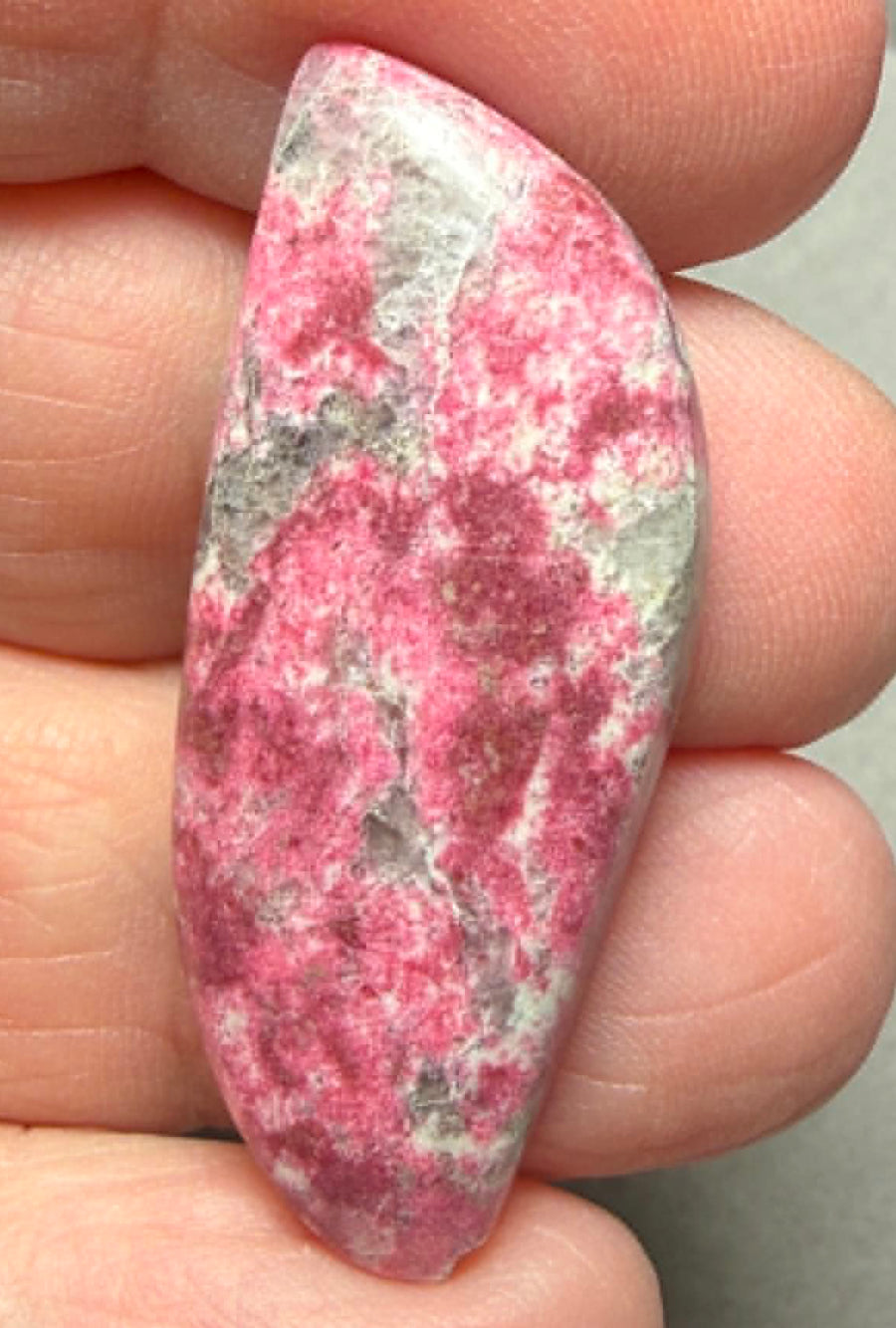 Freeform 39x16mm Thulite Cabochon 81
