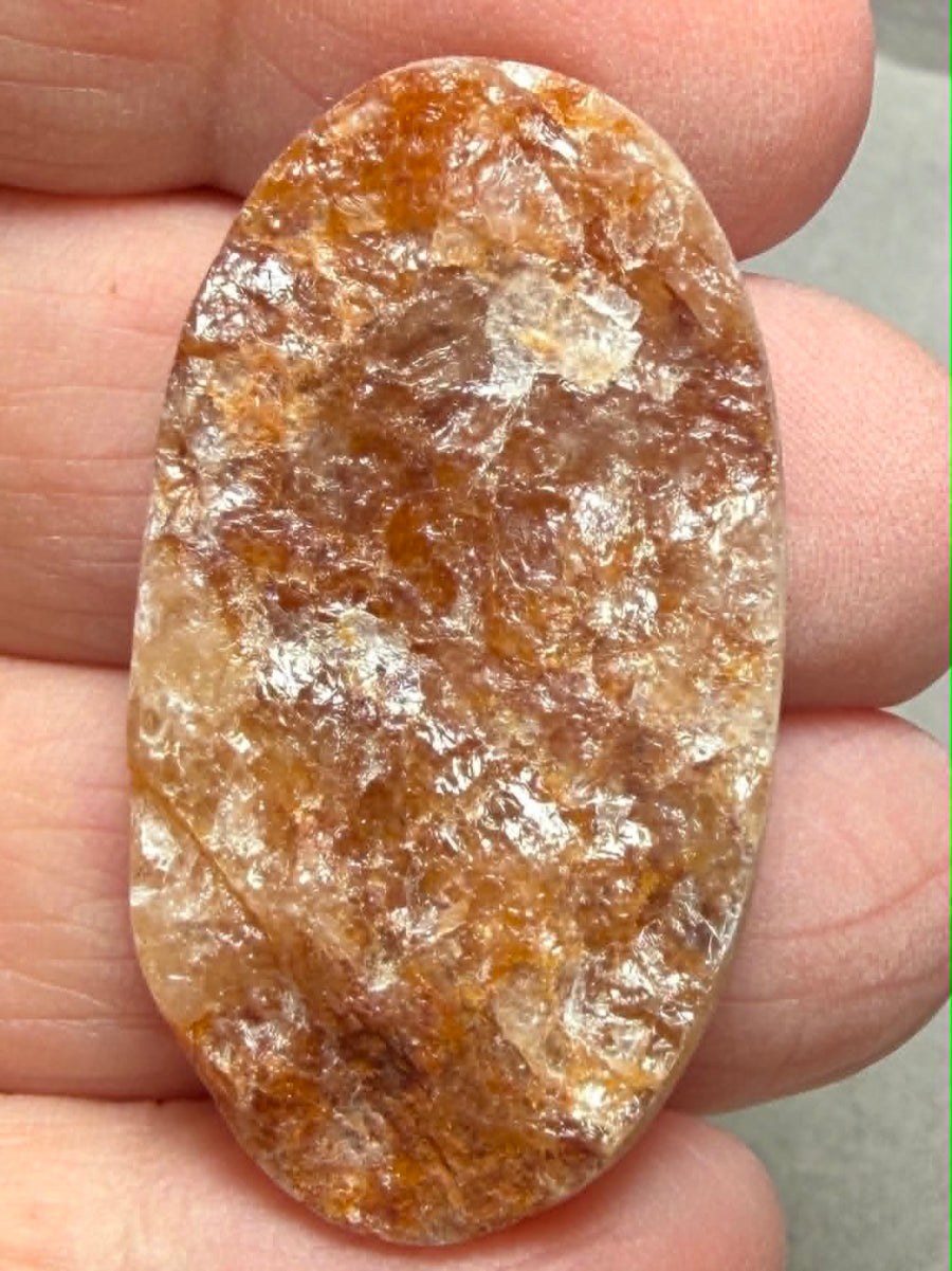 Oval 39x22mm Himalayan Druzy Citrine Cabochon 32