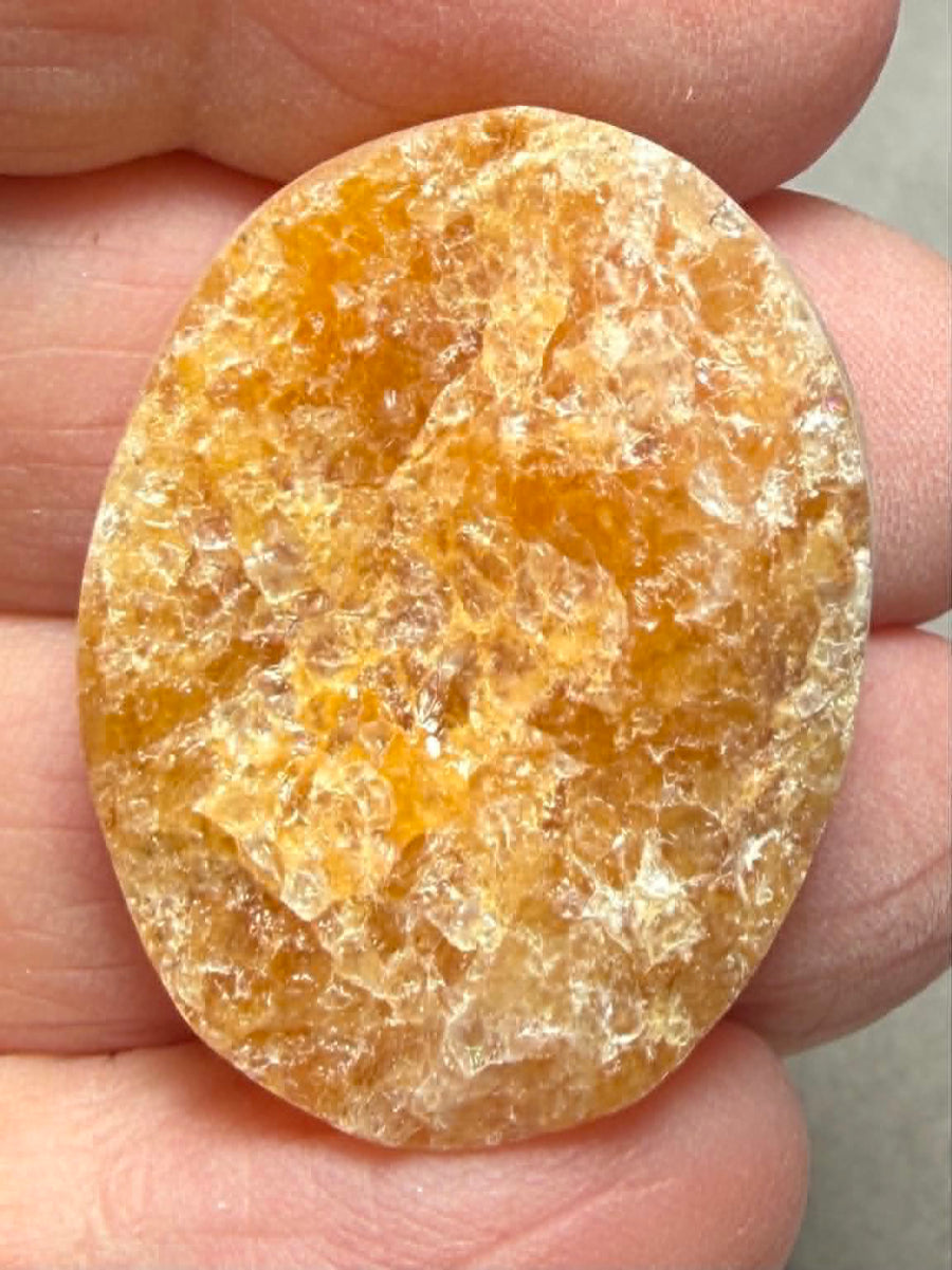 Oval 31x24mm Himalayan Druzy Citrine Cabochon 41