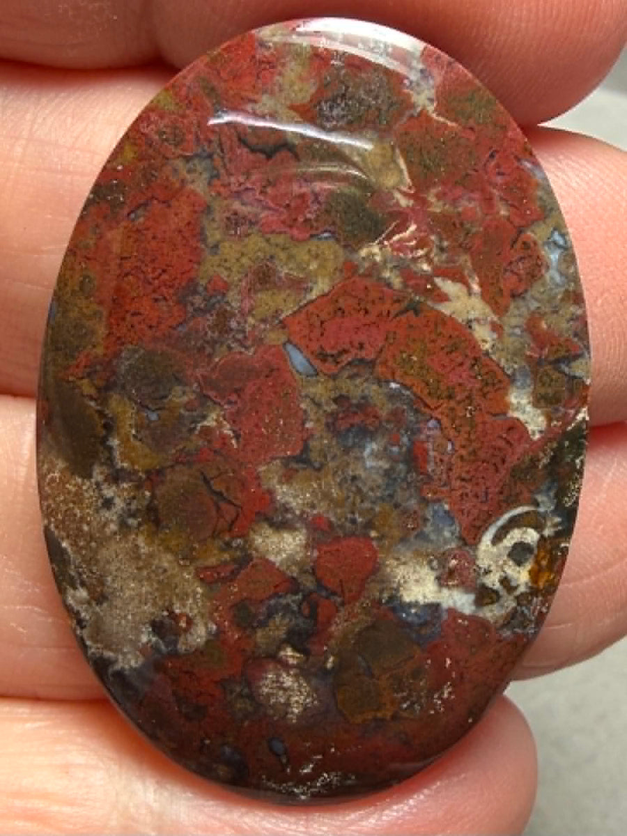 Oval 39x27mm Indonesian Jasper Cabochon 42