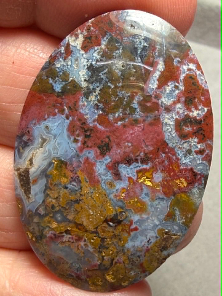 Oval 41x28mm Indonesian Jasper Cabochon 44