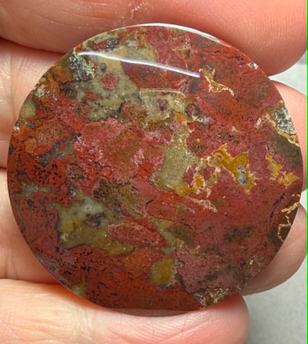 Round 36x36mm Indonesian Jasper Cabochon 49