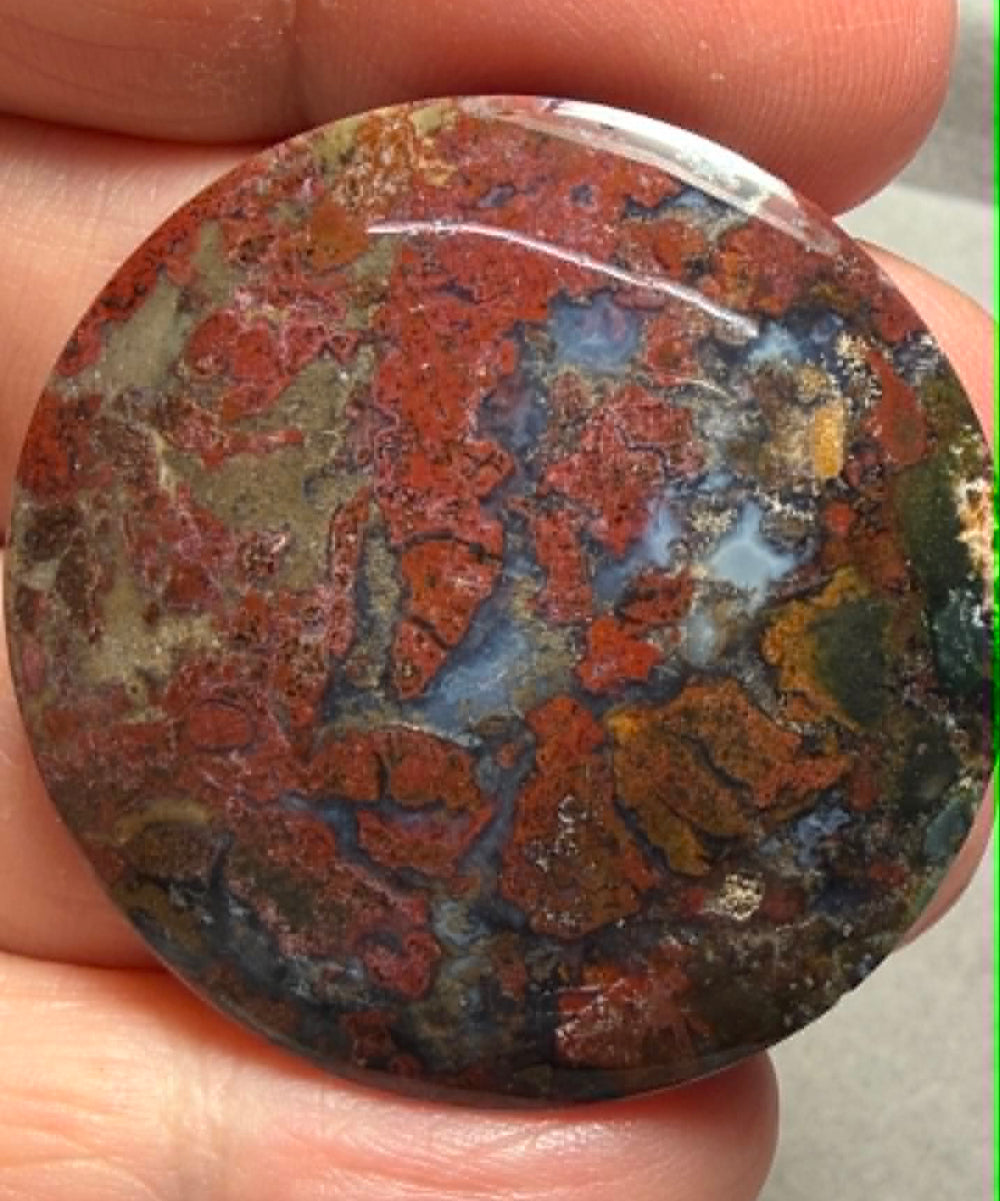Round 36x36mm Indonesian Jasper Cabochon 56