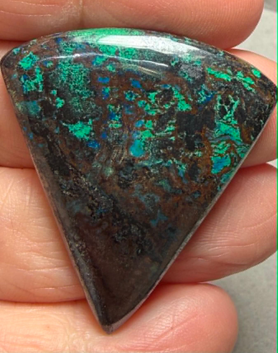 Freeform 39x35mm Shattuckite Cabochon 106