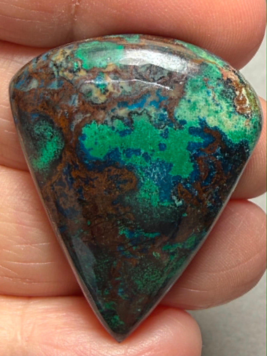 Teardrop 37x29mm Shattuckite Cabochon 112