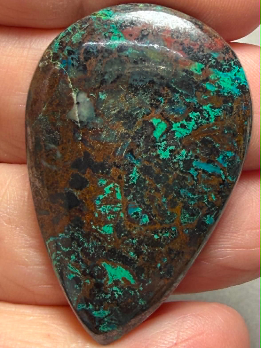 Teardrop 42x28mm Shattuckite Cabochon 114