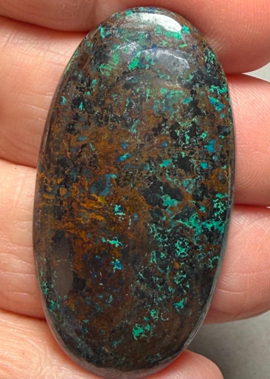 Oval 44x24mm Shattuckite Cabochon 115