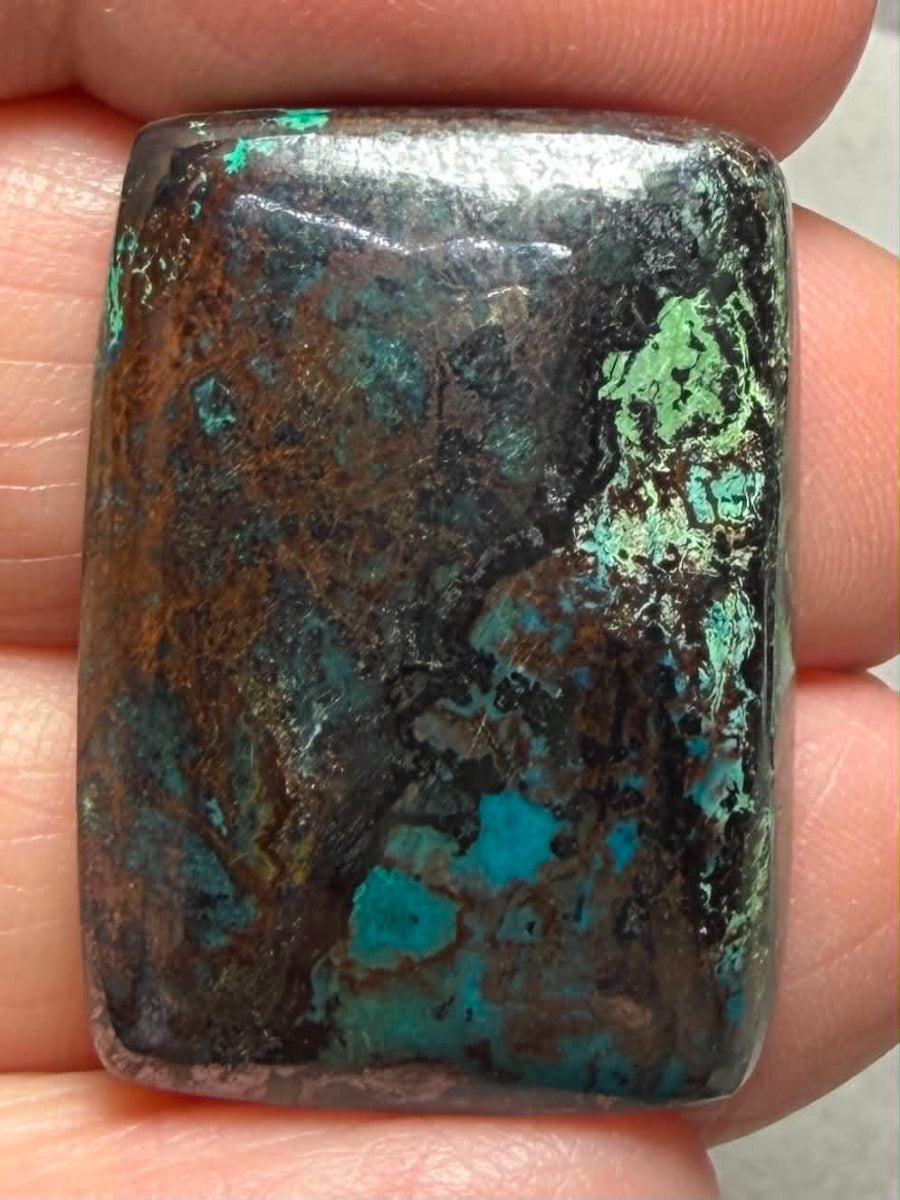 Rectangle 29x21mm Shattuckite Cabochon 116