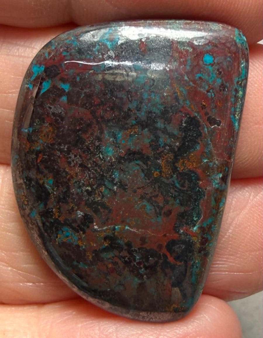 Freeform 33x23mm Shattuckite Cabochon 130