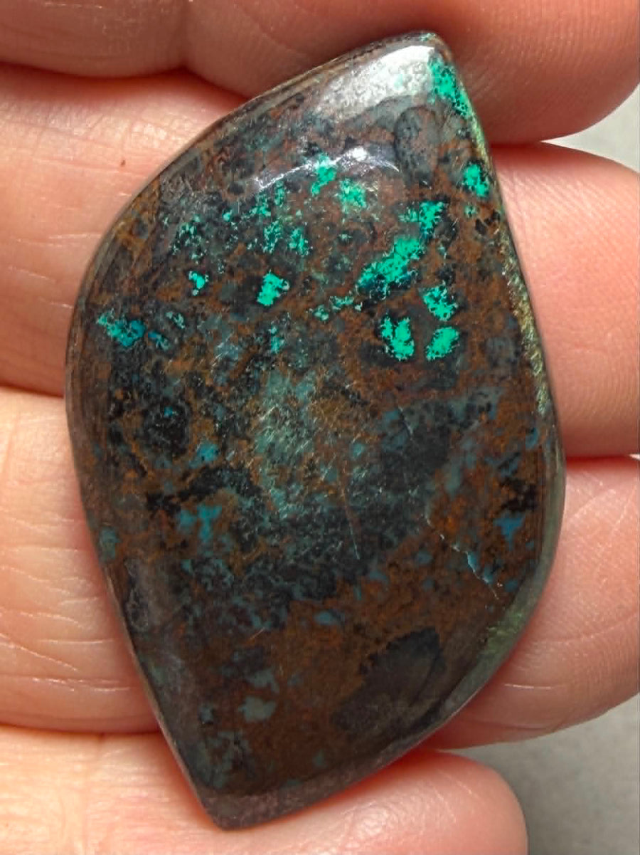 Freeform 40x24mm Shattuckite Cabochon 134