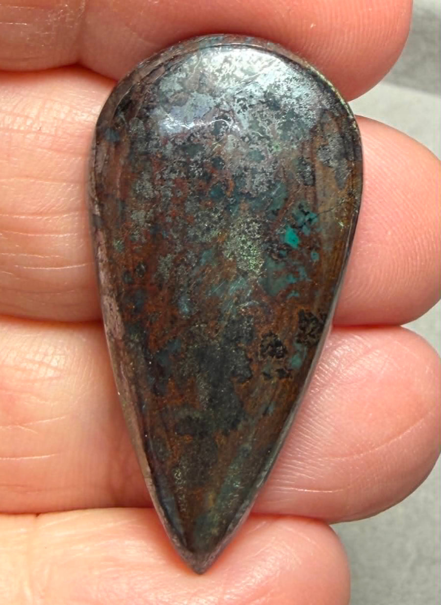 Teardrop 37x19mm Shattuckite Cabochon 136