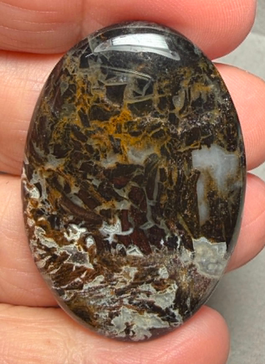 Oval 44x30mm Snake Jasper Cabochon 30