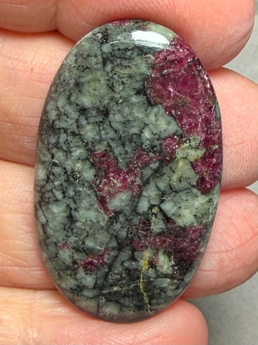 Oval 37x23mm Eudialyte Cabochon 29
