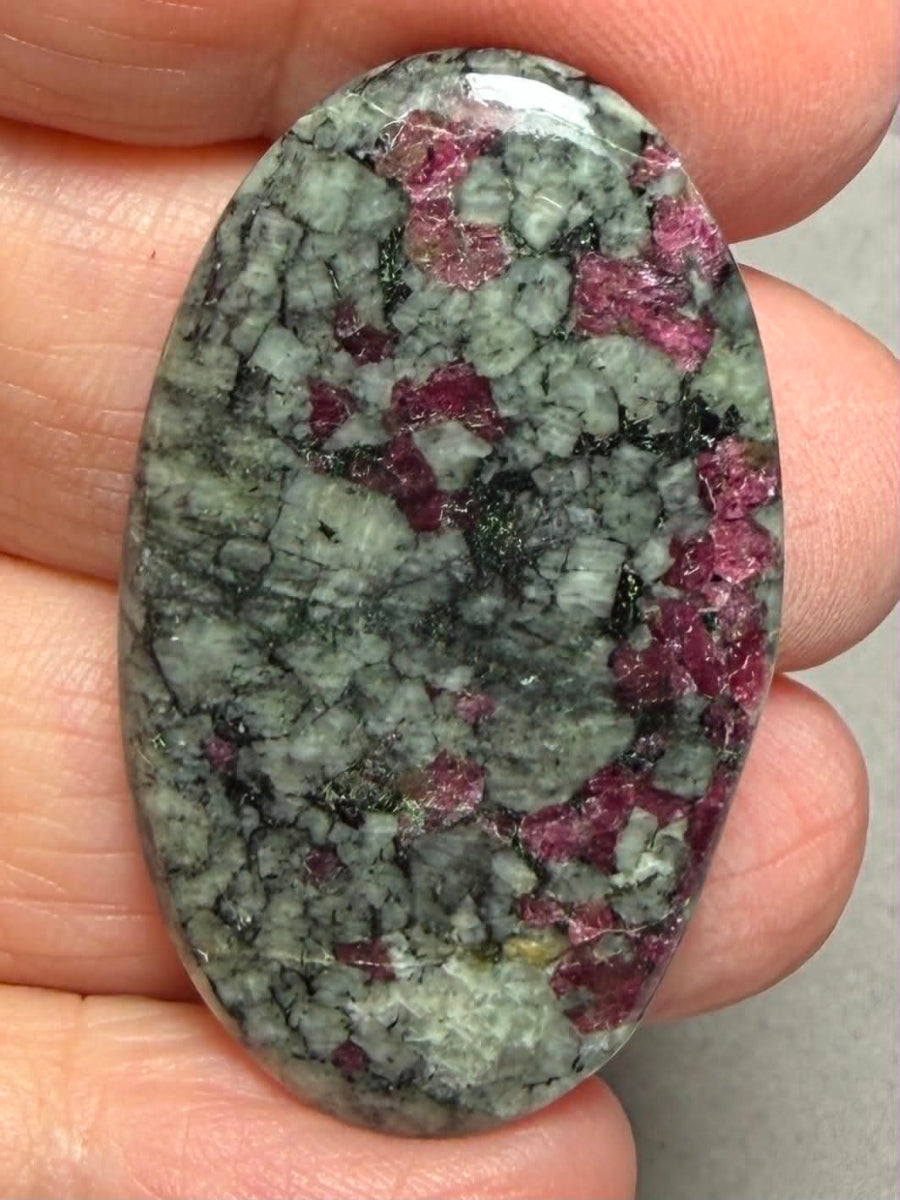 Oval 41x24mm Eudialyte Cabochon 42