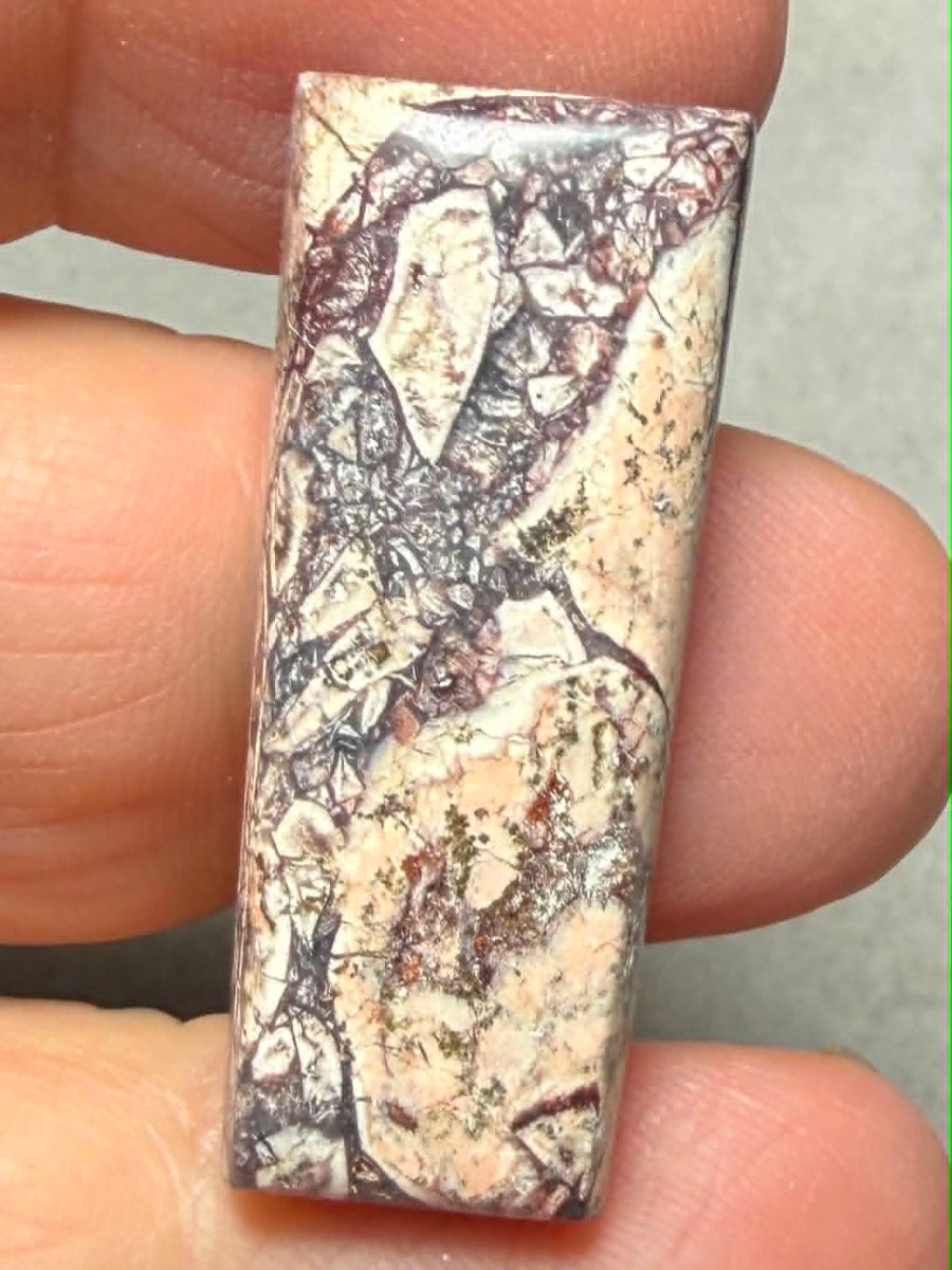Freeform 32x13mm Birds Eye Jasper Cabochon 56