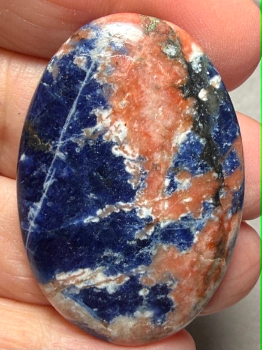Oval 45x30mm Sunset Sodalite Cabochon 26