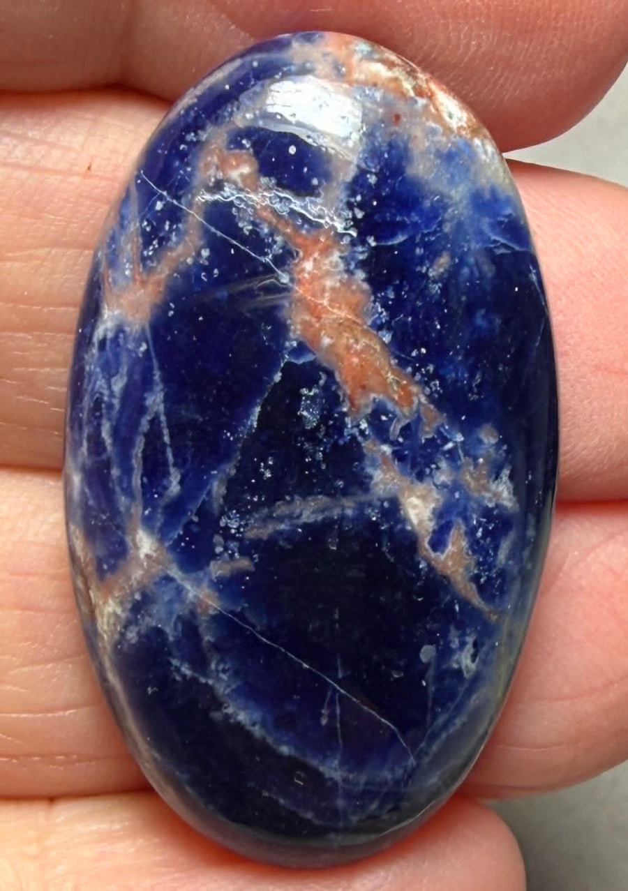Oval 36x21mm Sunset Sodalite Cabochon 29