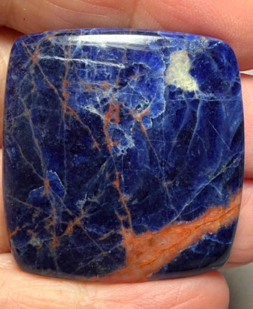 Rectangle 36x34mm Sunset Sodalite Cabochon 33