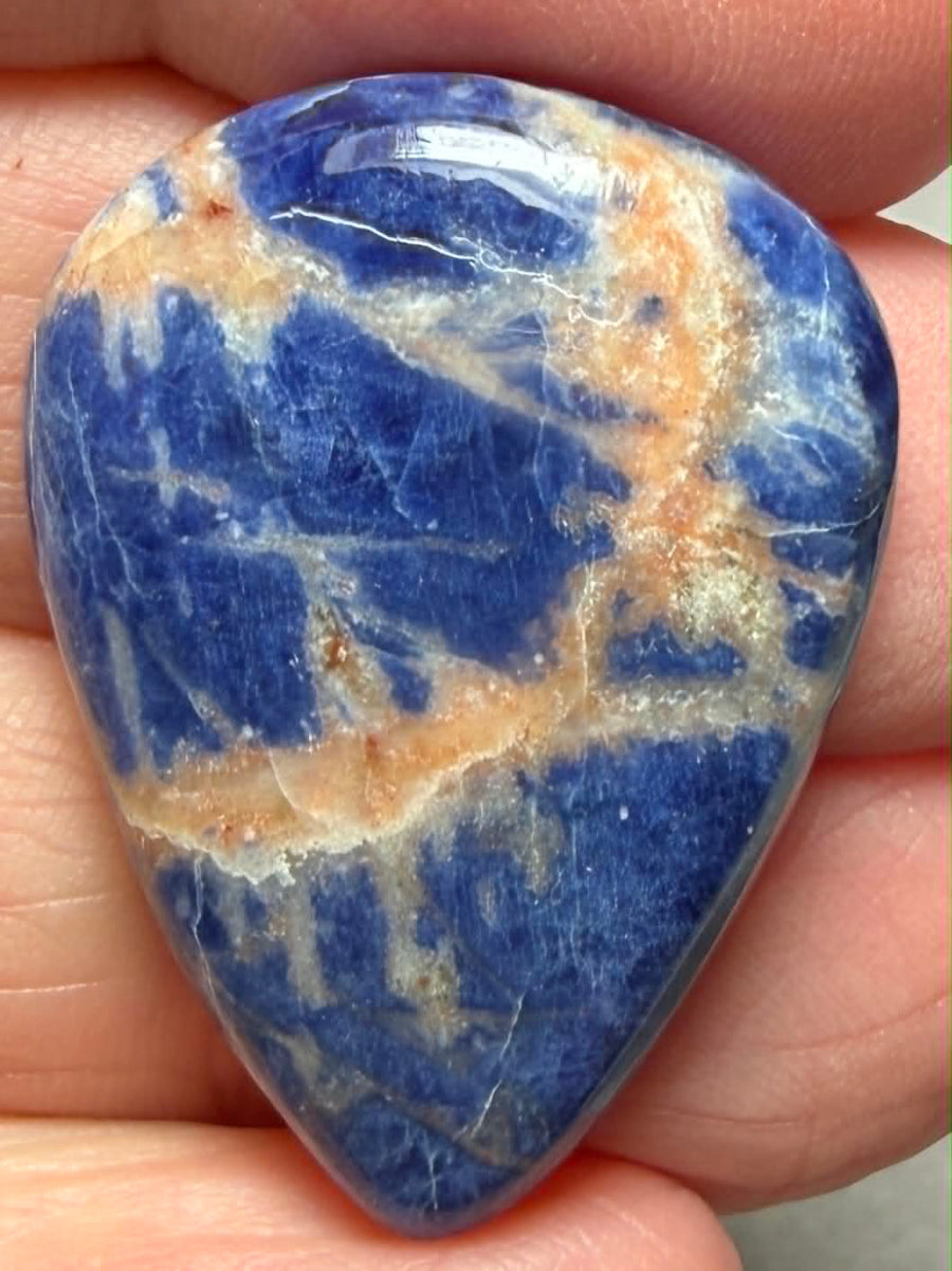 Teardrop 31x23mm Sunset Sodalite Cabochon 36