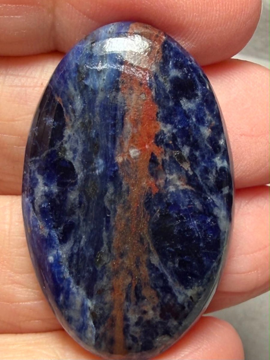 Oval 39x24mm Sunset Sodalite Cabochon 44