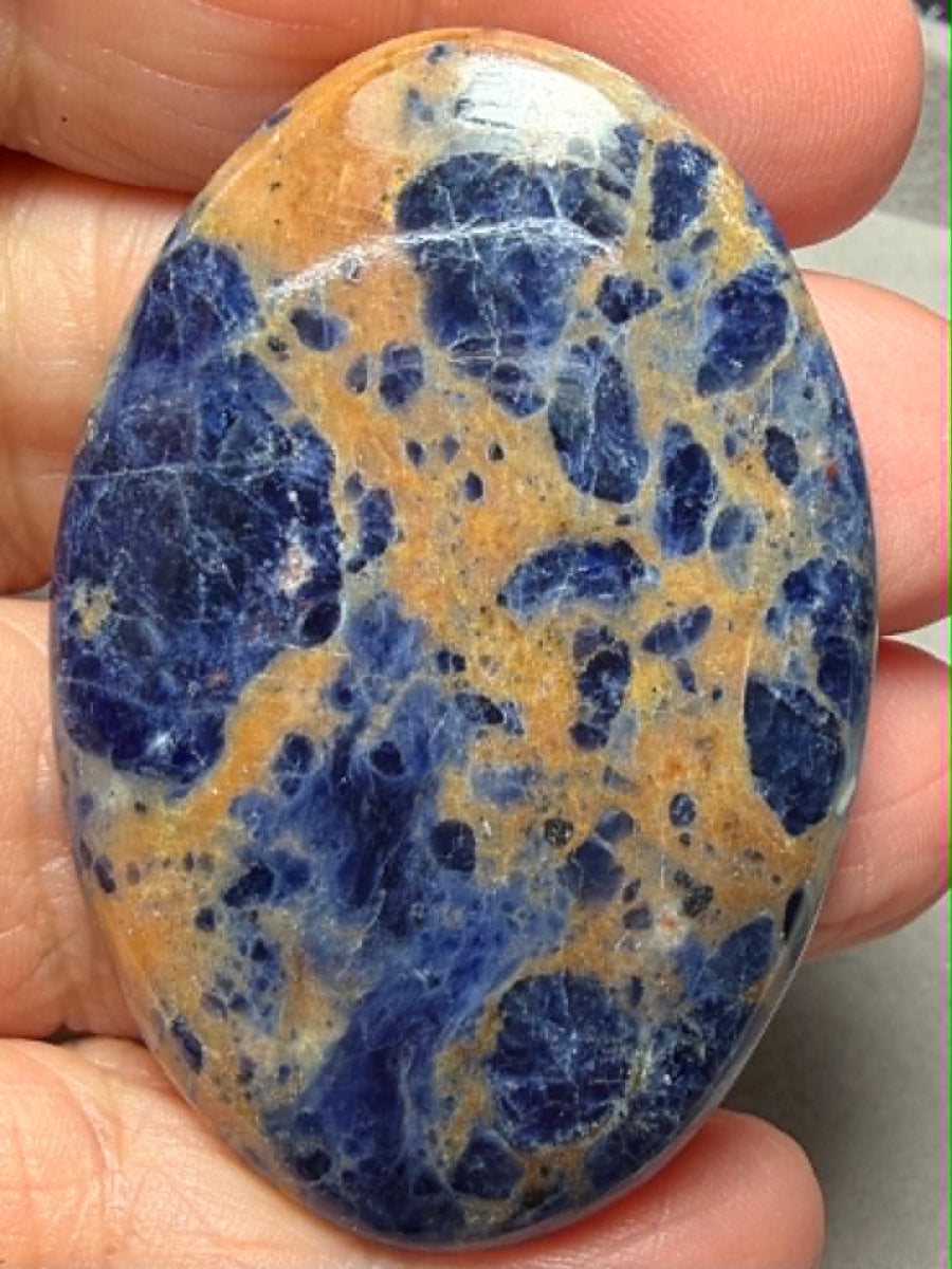 Oval 53x35mm Sunset Sodalite Cabochon 47
