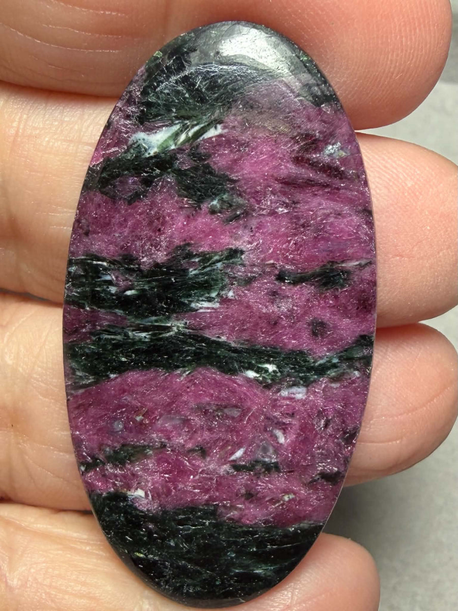 Oval 49x25mm Ruby Tourmaline Cabochon 50