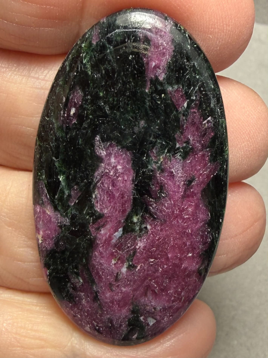 Oval 47x26mm Ruby Tourmaline Cabochon 54