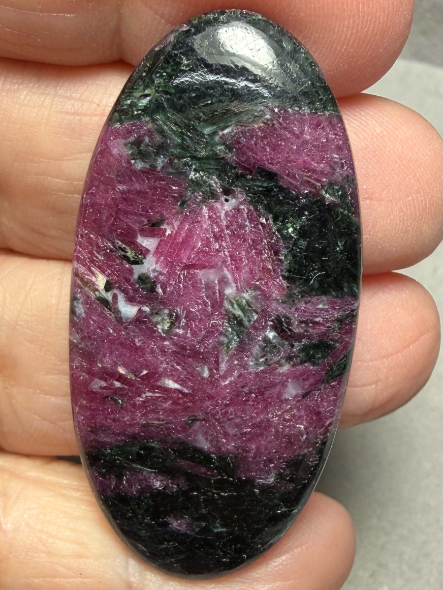 Oval 49x24mm Ruby Tourmaline Cabochon 60