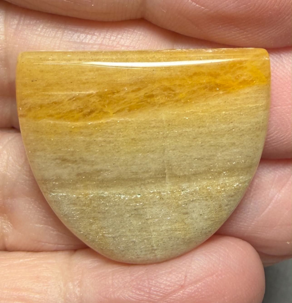 Freeform 24x28mm Golden Aventurine Cabochon 05