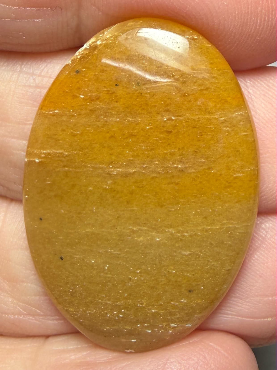 Oval 34x23mm Golden Aventurine Cabochon 27